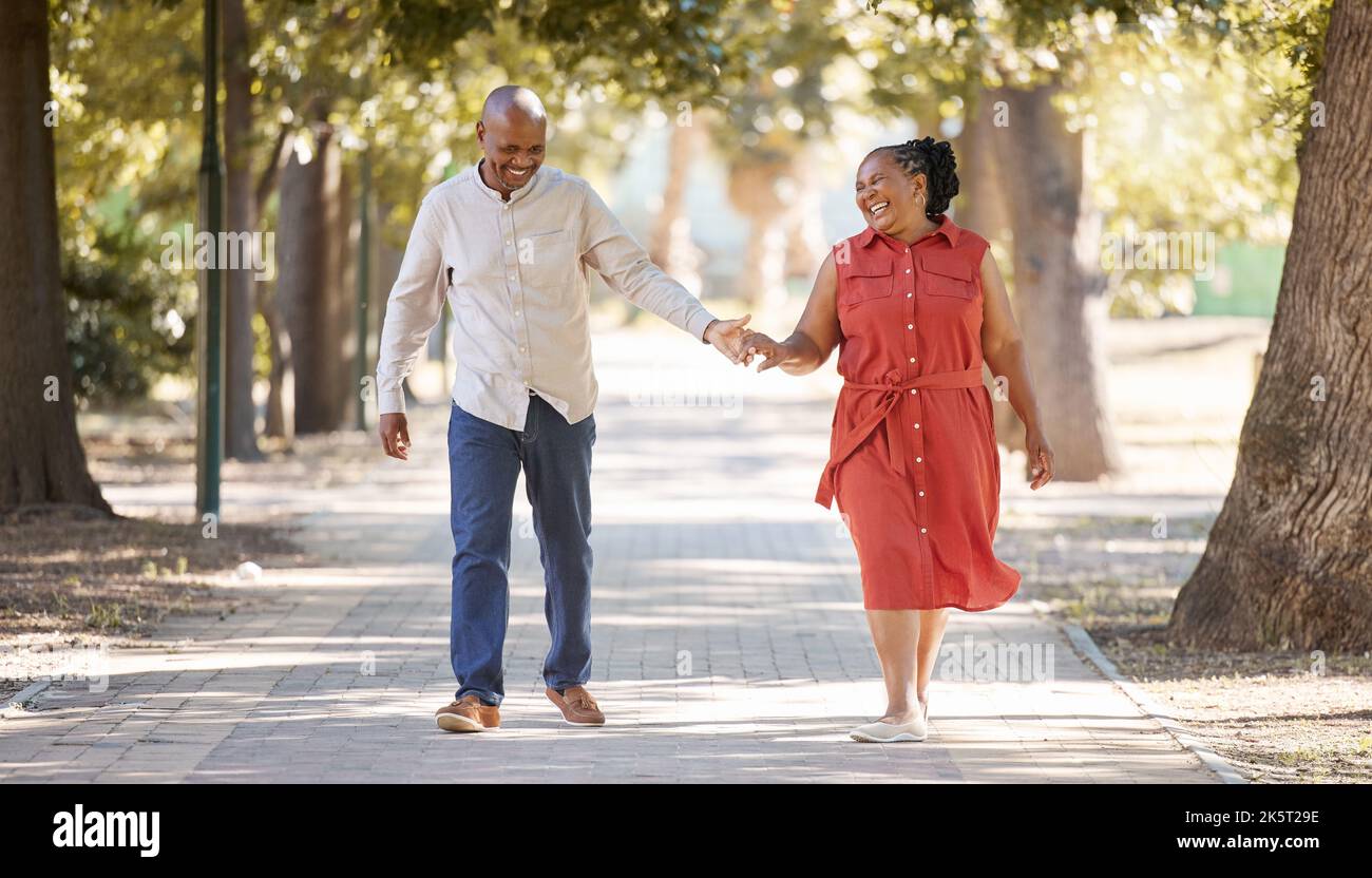 Mature couple walking together